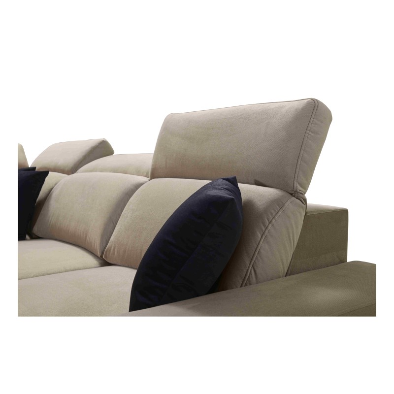 Alto II Mix Corner Sofa with Sleeping Function - Comfortable and Functional Furniture with Plecionka, Sawana 84 | Your Store Nam