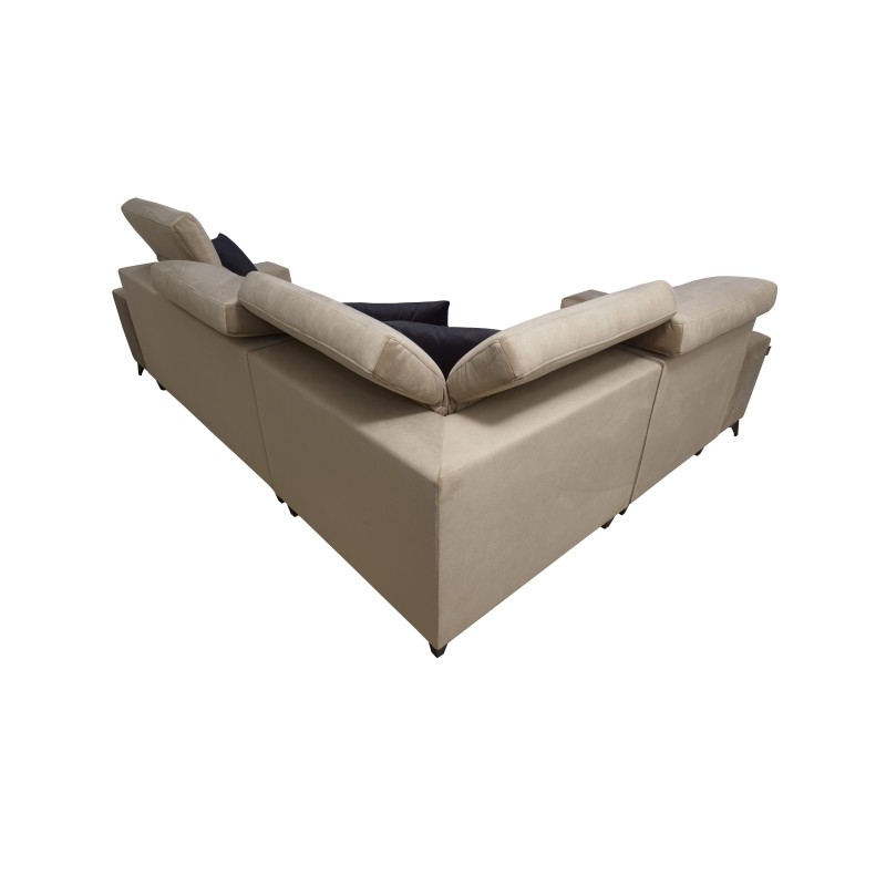 Sofá esquinero Alto II Mix con función de cama - Mueble cómodo y funcional con Plecionka, Sawana 96 | Nombre de tu tienda