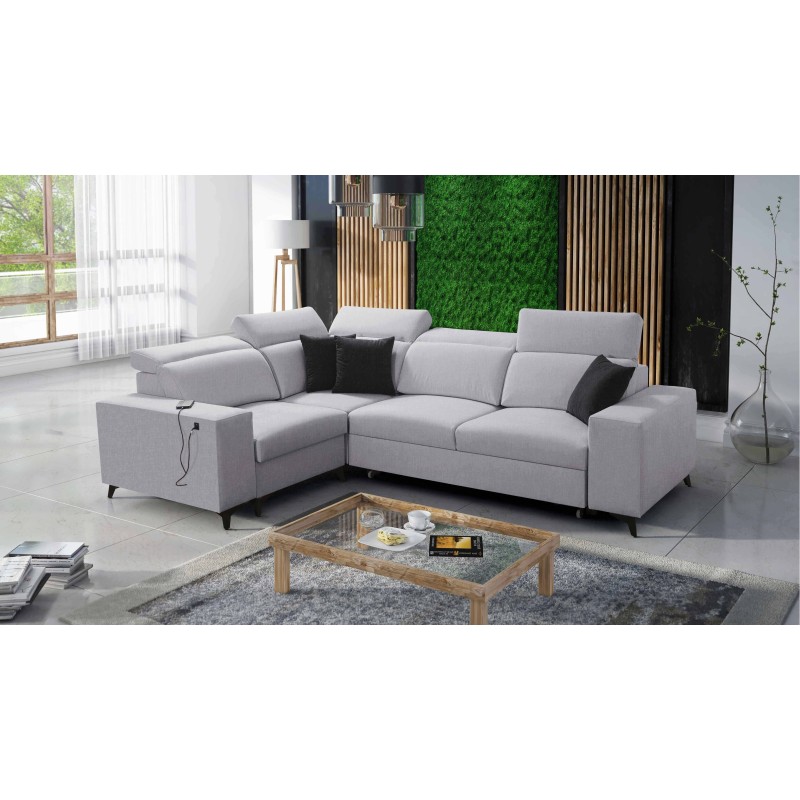 Alto II Mix Ecksofa mit Schlaffunktion - Bequemes und funktionales Möbelstück mit Geflecht, Sawana 84 | Name Ihres Geschäfts