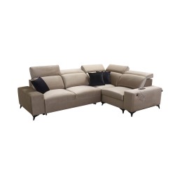 Alto II Mix Corner Sofa with Sleeping Function - Comfortable and Functional Furniture with Plecionka, Sawana 96 | Your Store Nam