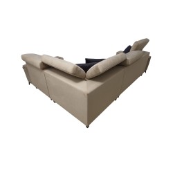 Alto II Mix Corner Sofa with Sleeping Function - Comfortable and Functional Furniture with Plecionka, Sawana 96 | Your Store Nam