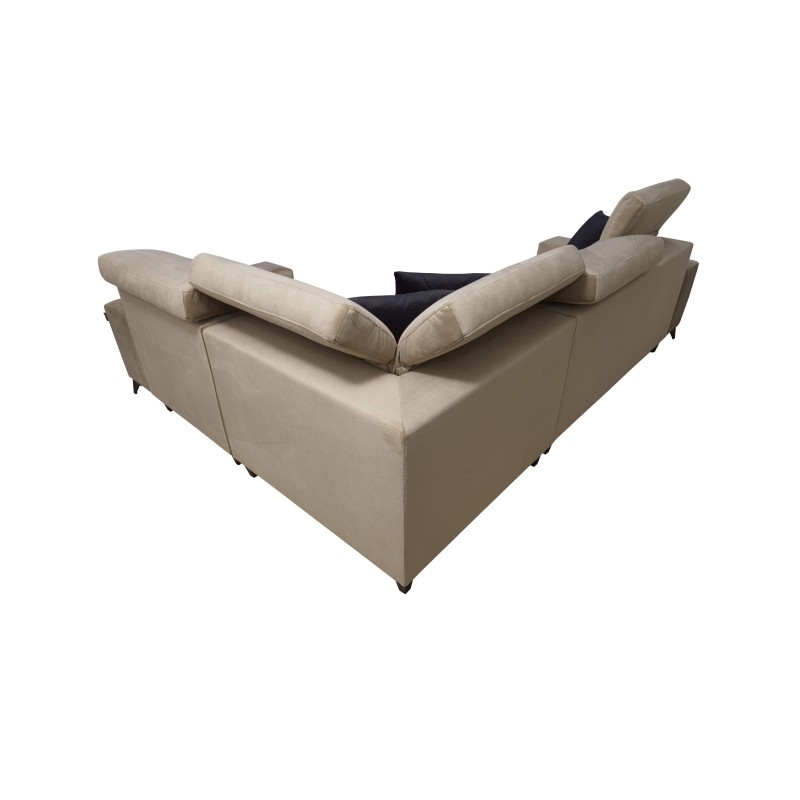 Alto II Mix Corner Sofa with Sleeping Function - Comfortable and Functional Furniture with Plecionka, Sawana 96 | Your Store Nam