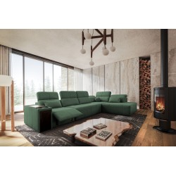 Elegantes Ecksofa 'Milano XI Mix' aus Flechtstoff, Verita 75