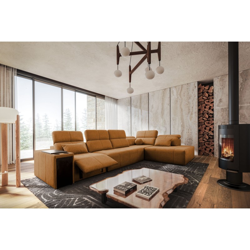 Elegancki Narożnik 'Milano XI Mix' z Tkaniny Plecionka, Verita 54