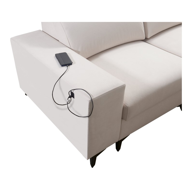Alto IX Mix corner sofa with a sleeping function and adjustable headrests in Plecionka fabric, Sawana 14