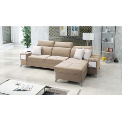 Luksusowy narożnik Porto I z funkcją spania - Welur | Hydrofobowa, Casablanca 2304