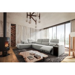 Elegantes Ecksofa 'Milano XI Mix' aus Flechtstoff, Verita 80