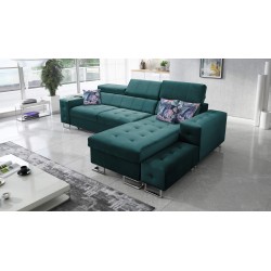 Fusion I corner sofa with a sleeping function, adjustable headrests, and a USB port | Fusion Furniture