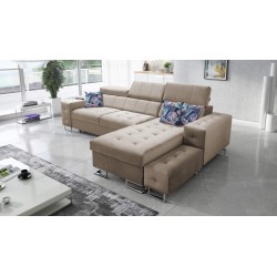 Fusion I corner sofa with a sleeping function, adjustable headrests, and a USB port | Fusion Furniture