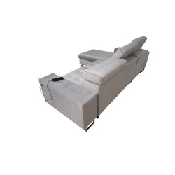 Fusion I Ecksofa mit Schlaffunktion, verstellbaren Kopfstützen und USB-Anschluss | Fusion Möbel