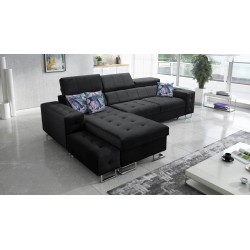 Fusion I corner sofa with a sleeping function, adjustable headrests, and a USB port | Fusion Furniture