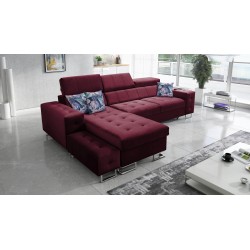 Fusion I corner sofa with a sleeping function, adjustable headrests, and a USB port | Fusion Furniture