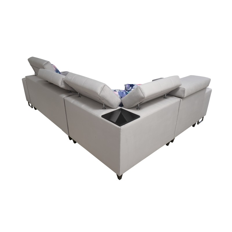 Ecksofa Fusion II mit Schlaffunktion in Veloursstoff | Hydrophob, Magic Velvet 2216 | Das ideale Möbelstück für Ihr Wohnzimmer