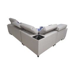 Fusion II Ecksofa mit Schlaffunktion in Veloursstoff | Hydrophob, Magic Velvet 2221 | Das ideale Möbelstück für Ihr Wohnzimmer