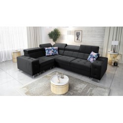 Esquina Fusion II con función de sueño en tela de terciopelo | Hidrofóbico, Magic Velvet 2219 | El mueble ideal para tu salón