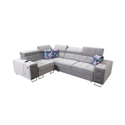 Ecksofa Fusion II mit Schlaffunktion in Samtstoff | Hydrophob, Magic Velvet 2219 | Das ideale Möbelstück für Ihr Wohnzimmer
