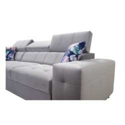 Sofá esquinero Fusion II con función de cama en tela de terciopelo | Hidrófobo, Magic Velvet 2264 | El mueble ideal para tu sala