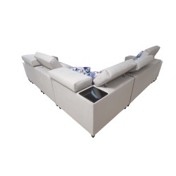 Ecksofa Fusion III mit gestepptem Sitz, Schlafunktion | [NAZWA SKLEPU]