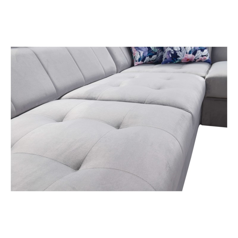 Fusion III corner sofa with quilted seat, sleeping function | [NAZWA SKLEPU]