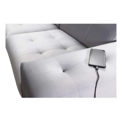 Fusion III corner sofa with quilted seat, sleeping function | [NAZWA SKLEPU]