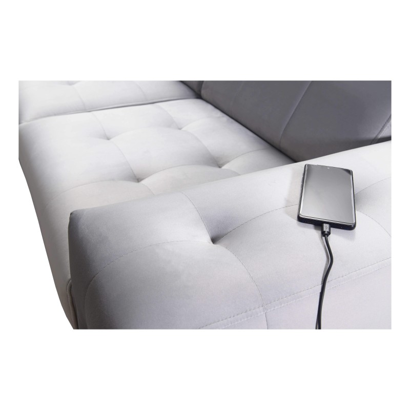 Fusion III corner sofa with quilted seat, sleeping function | [NAZWA SKLEPU]