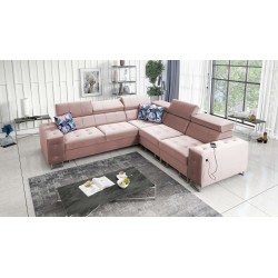 Ecksofa Fusion III mit gestepptem Sitz, Schlafunktion | [NAZWA SKLEPU]
