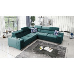 Ecksofa Fusion III mit gestepptem Sitz, Schlafunktion | [NAZWA SKLEPU]