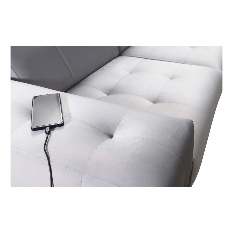 Ecksofa Fusion III mit gestepptem Sitz, Schlafunktion | [NAZWA SKLEPU]