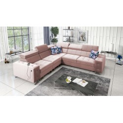 Ecksofa Fusion III mit gestepptem Sitz, Schlafunktion | [NAZWA SKLEPU]