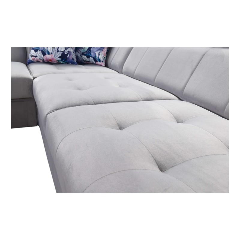 Fusion III corner sofa with quilted seat, sleeping function | [NAZWA SKLEPU]