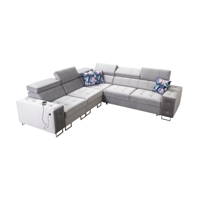 Ecksofa Fusion III mit gestepptem Sitz, Schlafunktion | [NAZWA SKLEPU]