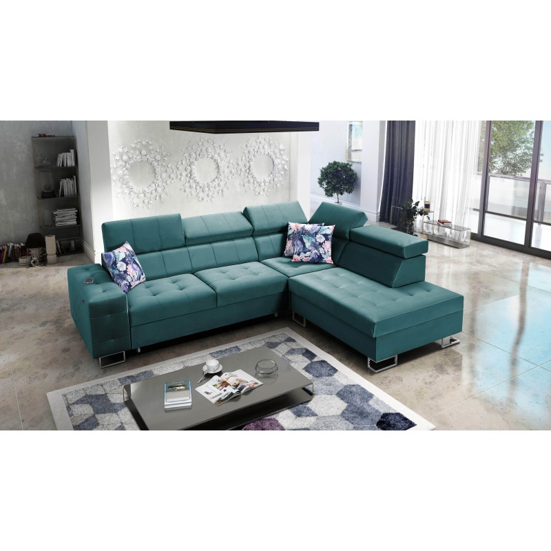 Ecksofa Fusion VII mit Schlaffunktion und verstellbaren Kopfstützen | [Twoja Firma]