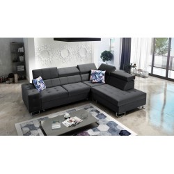 Esquina Fusion VII con función de cama y reposacabezas ajustables | [Twoja Firma]