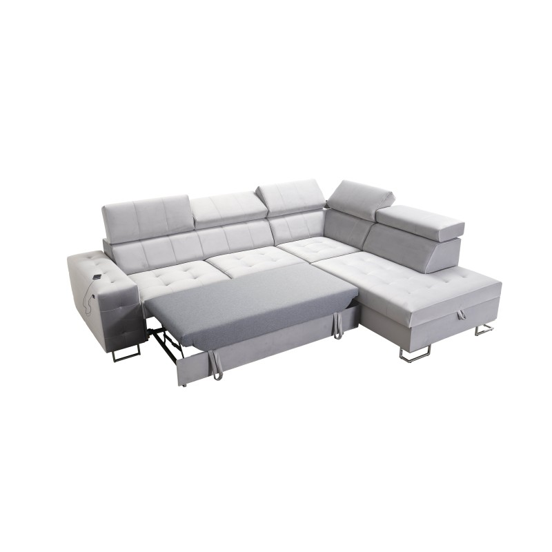 Corner Sofa Fusion VII with Sleeping Function and Adjustable Headrests | [Your Company]