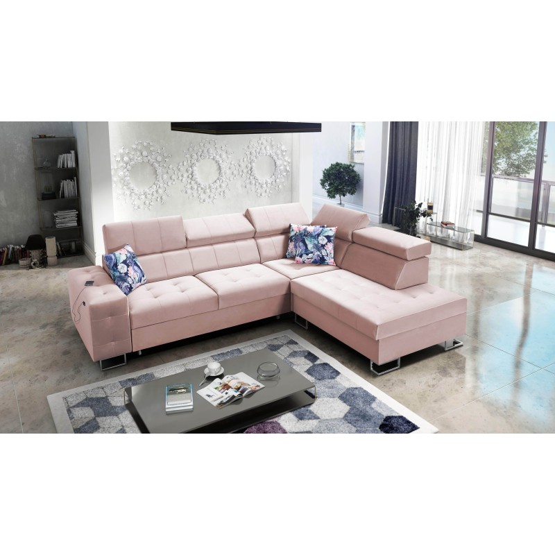 Ecksofa Fusion VII mit Schlaffunktion und verstellbaren Kopfstützen | [Twoja Firma]