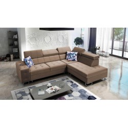 Esquina Fusion VII con función de cama y reposacabezas ajustables | [Twoja Firma]