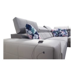 Corner Sofa Fusion VII with Sleeping Function and Adjustable Headrests | [Your Company]