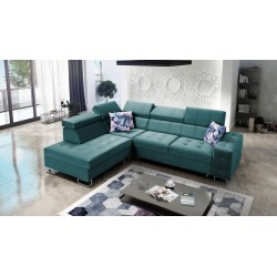 Кутовий диван Fusion VII з функцією сну та регульованими підголівниками | [Twoja Firma]