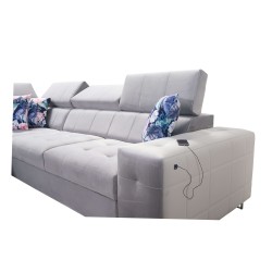 Corner Sofa Fusion VII with Sleeping Function and Adjustable Headrests | [Your Company]