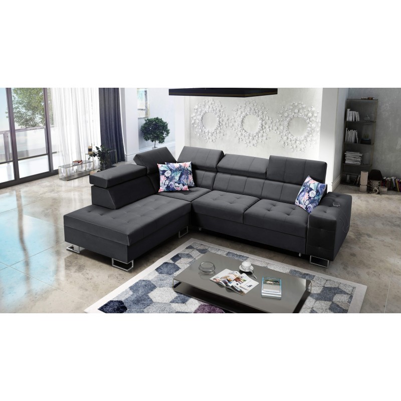 Ecksofa Fusion VII mit Schlaffunktion und verstellbaren Kopfstützen | [Twoja Firma]