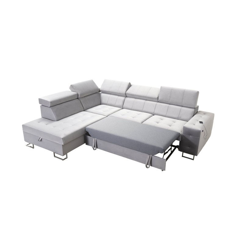 Narożnik Fusion VII z funkcją spania i regulowanymi zagłówkami | [Twoja Firma]