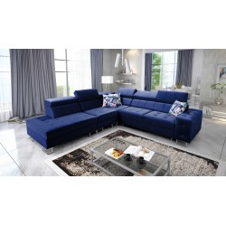 **Meta Title:** Fusion IX Corner Sofa - Quilted Seat, Sleeping Function - Velvet Material | Hydrophobic, Magic Velvet 2216