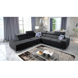 **Meta Title:** Fusion IX Corner Sofa - Quilted Seat, Sleeping Function - Velvet Material | Hydrophobic, Magic Velvet 2219