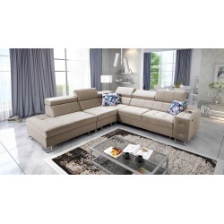 bMeta Title:/b Ecksofa Fusion IX - Gepolsterter Sitz, Schlaf-Funktion - Samtmaterial | Hydrophob, Magic Velvet 2282