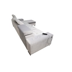 Esquina Fusion XI con asiento capitoné | +Función de Cama | Terciopelo | Hidrofóbica, Magic Velvet 2264