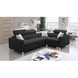 Ecksofa Magneto II mit Schlaffunktion und Bettkasten - Webstoff, Sawana 14