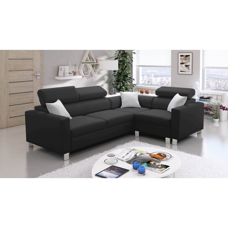 Magneto II corner sofa with sleeping function and bedding storage - Plecionka, Sawana 14
