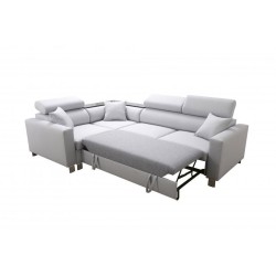 Ecksofa Magneto II mit Schlaffunktion und Bettkasten - Webstoff, Sawana 14