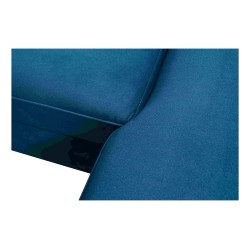 Luna I Maxi Corner Sofa in Plush, Kronos 9, with Sleeping Function and Bar - Modern Comfort