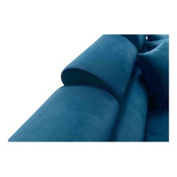 Luna I Maxi Corner Sofa in Plush, Kronos 9, with Sleeping Function and Bar - Modern Comfort